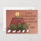 Weihnachtsmotiv mit Kerze Briefkaart (Voorkant / Achterkant)