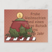 Weihnachtsmotiv mit Kerze Briefkaart (Voorkant)