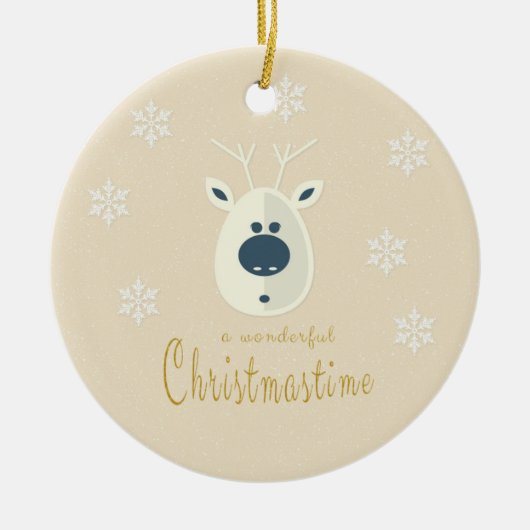 Weihnachtsmotiv No. 4 Keramisch Ornament (Voorkant)