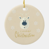 Weihnachtsmotiv No. 4 Keramisch Ornament (Achterkant)
