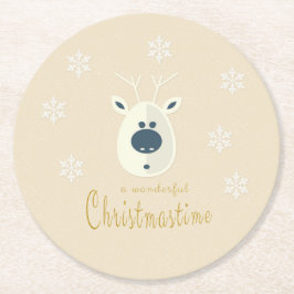 Weihnachtsmotiv No. 4  Ronde Kartonnen Onderzetter