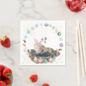 Weihnachtsmotiv Servietten mit Pferdebild Servet (Insitu)