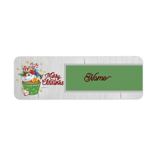 Weihnachtsmuffin Etiket (Voorkant)