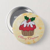 Weihnachtsmuffin Ronde Button 7,6 Cm (Voorkant /achterkant)