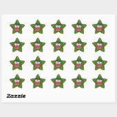 Weihnachtsmufin und Sterne  Ster Sticker (Vel)