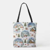 Weihnachtsmuster Schultertasche Tote Bag (Achterkant)