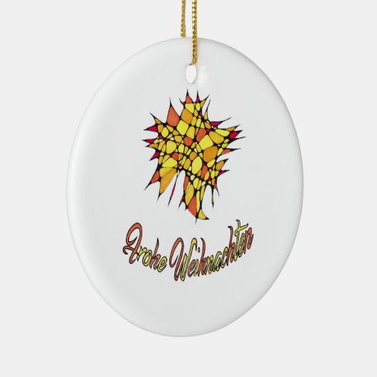 Weihnachtsornament Heitere Gelassenheit Keramisch Ornament (Rechts)