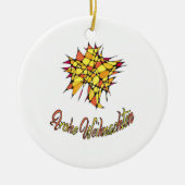 Weihnachtsornament Heitere Gelassenheit Keramisch Ornament (Voorkant)