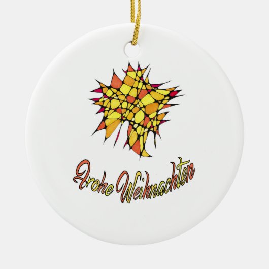 Weihnachtsornament Heitere Gelassenheit Keramisch Ornament (Voorkant)