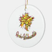 Weihnachtsornament Heitere Gelassenheit Keramisch Ornament (Links)