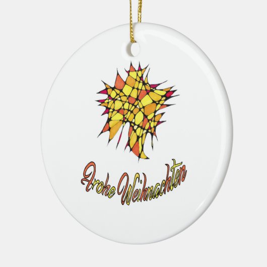 Weihnachtsornament Heitere Gelassenheit Keramisch Ornament (Links)