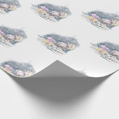 Weihnachtspapier mit Pferdebild, Geschenkpapier Cadeaupapier (Hoek)