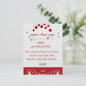 WEIHNACHTSPOSTKARTE BRIEFKAART (Staand voorkant)