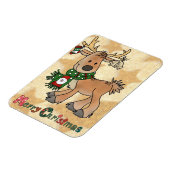 Weihnachtsren mit Sternen Magneet (Linkerzijde)