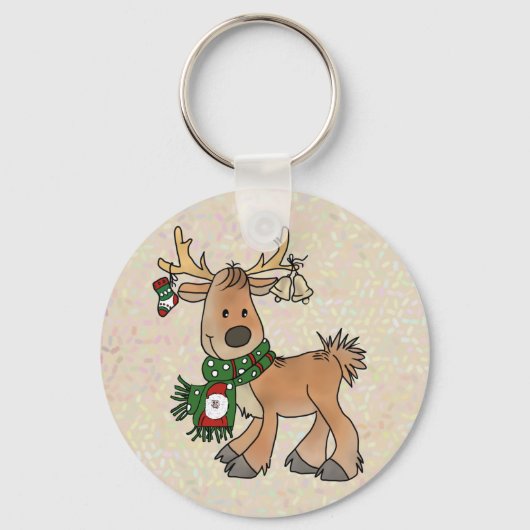 Weihnachtsrentier Sleutelhanger (Voorkant)