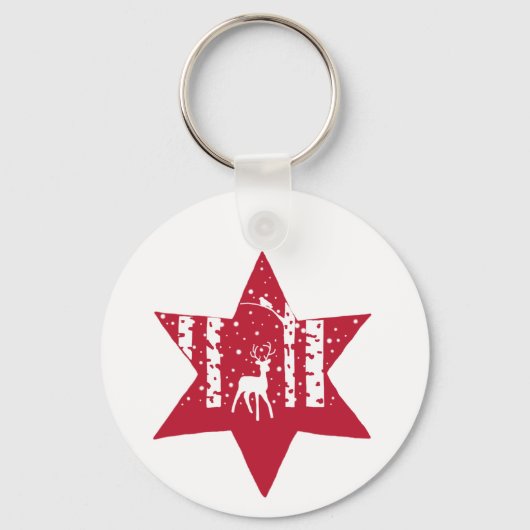 Weihnachtsstern Sleutelhanger (Voorkant)