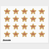 Weihnachtsstern Ster Sticker (Vel)