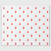 "Weihnachtsstiefel" Geschenkpapier Cadeaupapier (Vlak)