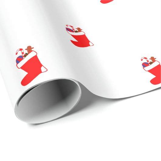 "Weihnachtsstiefel" Geschenkpapier Cadeaupapier (Rol Hoek)