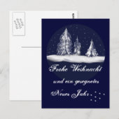 weihnachtstannen -postkarte briefkaart (Voorkant / Achterkant)