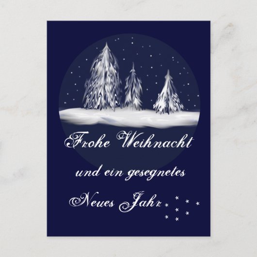 weihnachtstannen -postkarte briefkaart (Voorkant)