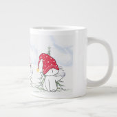 Weihnachtstasse katze mit Schneeball Grote Koffiekop (Rechts)