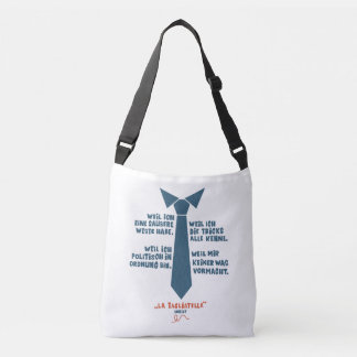 Weil ich eine saubere Weste habe - Loriot Nudel Crossbody Tas