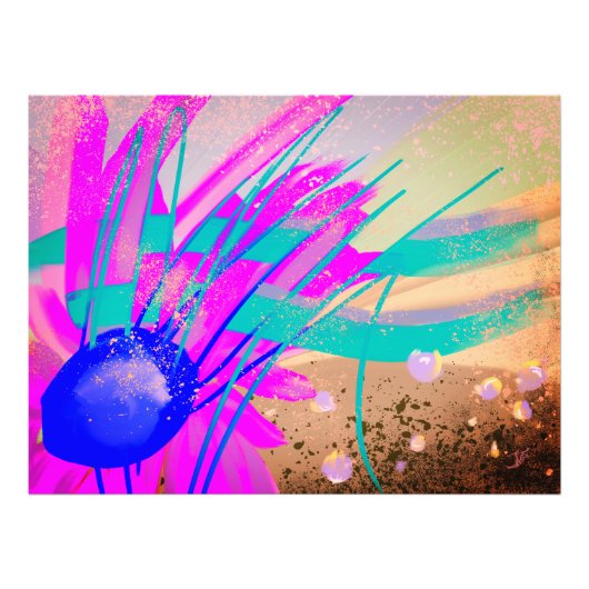 Weiland bij zonsondergang - Abstract Foto Afdruk (Voorkant)