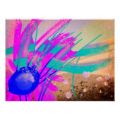 Weiland bij zonsondergang - Abstract Perfect Poster (Voorkant)