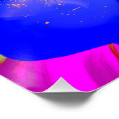 Weiland bij zonsondergang - Abstract Perfect Poster (Hoek)