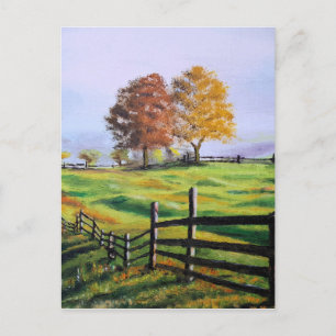 Weiland bij zonsopgang briefkaart