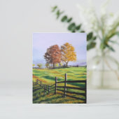 Weiland bij zonsopgang briefkaart (Staand voorkant)