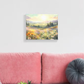 Weiland bij zonsopgang canvas afdruk (Insitu (Woonkamer))