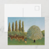 Weiland (De Weide), Henri Rousseau, 1910 Briefkaart (Voorkant / Achterkant)