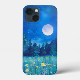 Weiland en Bos Onder een Volle Maan Case-Mate iPhone Case