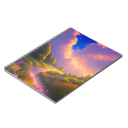 Weiland en Stroom te midden van een stormachtige z Notitieboek (Linkerzijde)