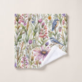 Weiland met Bluebirds en Coneflowers Bad Handdoek (Wasdoekje)