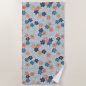 Weiland met kleurrijke lentebloemen strandlaken (Voorkant)