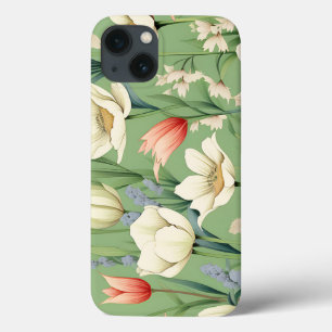 Weiland met tulpen en wilde bloemen Case-Mate iPhone case