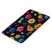 Weiland van levendige bloemen magneet (Linkerzijde)