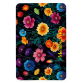 Weiland van levendige bloemen magneet (Verticaal)