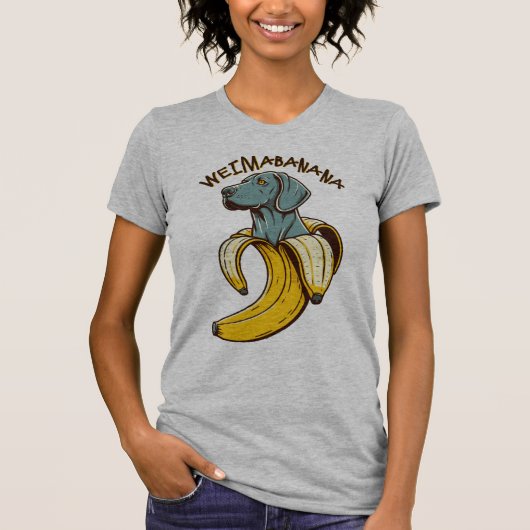 Weimabanana; schattige hond t-shirt (Voorkant)