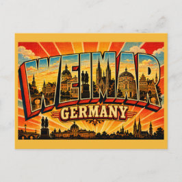 Weimar Duitsland Goethe Schiller Monument Briefkaart