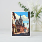 Weimar Duitsland Kunst Vintage Reizen Illustratie Briefkaart (Staand voorkant)