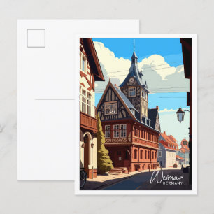 Weimar Duitsland Reizen  Illustratie Briefkaart