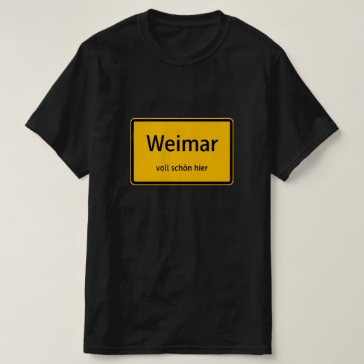 Weimar Herren Männer T-Shirt Tshirt Shirt (Design voorkant)