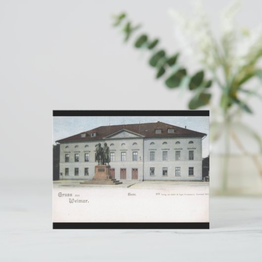Weimar Hoftheater Briefkaart (Staand voorkant)