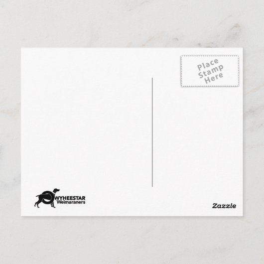 Weimar Kisses voor Cliff Briefkaart (Achterkant)