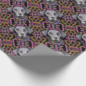 WEIMARANA MARDI GRAS CADEAUPAPIER (Hoek)