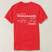 Weimaraner 3 t-shirt (Design voorkant)